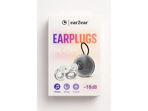 Earplug ear2ear 18dB zilver