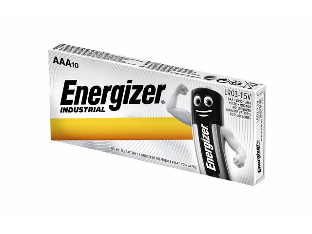 Batterij Industrial AAA alkaline doos à 10 stuks | VoordeligeBatterijen.nl