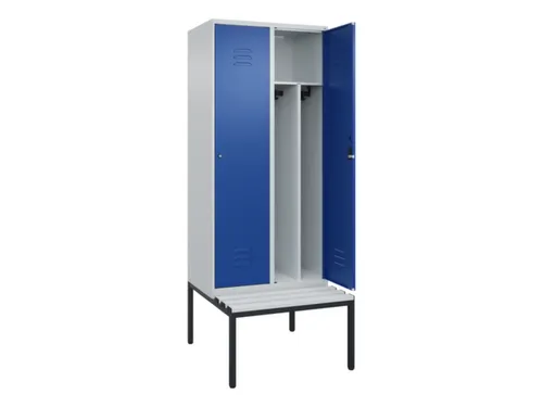 locker voor scheiding van kleding,HxBxD 2120x800x815mm,2vak