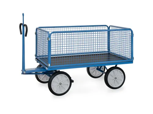 Handtrekwagen Trekoog 6435vz 1000kg 1600x900mm Draadgaas Rubber