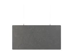 Akoestisch PET-vilt rechthoekig plafondpaneel 60x120cm Donkergrijs