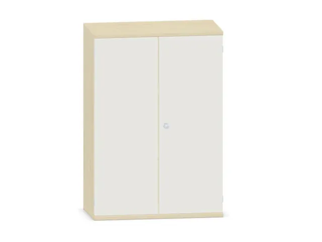 kantoorkast,HxBxD 1150x800x430mm,decor romp esdoorn,decor front wit