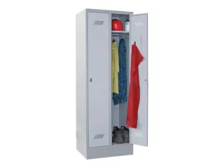locker,HxBxD 1850x600x500mm,2vak,vak B 300mm,RAL7035,front RAL7035 - 2