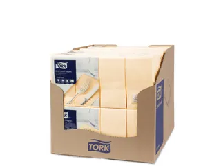 Tork 477884 Soft Lunchservet Advanced Zand 33x33cm 1/8 vouw - 3