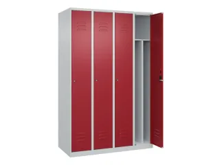 locker voor scheiding van kleding,HxBxD 1850x1200x500mm,4vak - 2