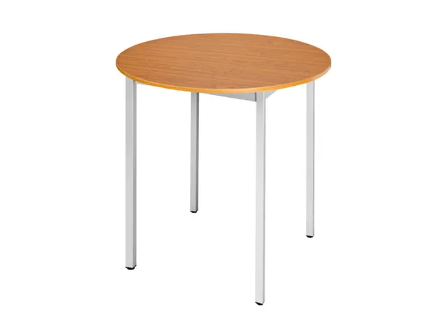 Tafel Rond 80 Cm Frame Aluminium Blad Kersenhout