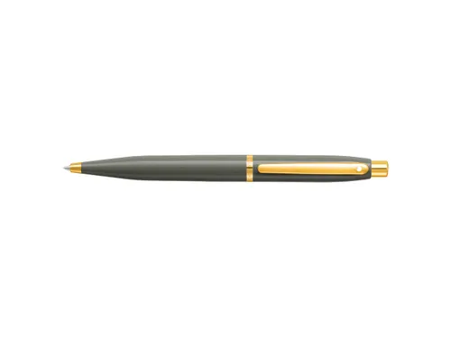 Balpen SHEAFFER VFM 9427 Glossy Light Gray met PVD Gold-Tone Trim