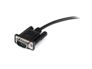 3m straight-through DB9 RS232 seriële kabel zwart M/F - 3
