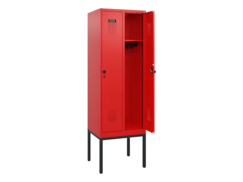 schoollocker,HxBxD 1950x600x500mm,2vak,vak B 300mm,draaigrendel
