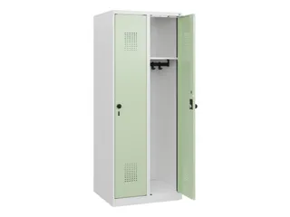 schoollocker,HxBxD 1530x600x500mm,2vak,vak B 300mm,draaigrendel - 1