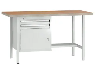 werkbank,HxBxD 840x1500x700mm,onderstel RAL5010,fronten RAL5010 - 1