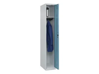 locker,HxBxD 1850x300x500mm,1vak,vak B 300mm,cil.-slot,staand op vloer - 1