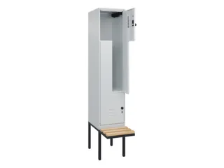 Z-garderobekast,HxBxD 2120x400x815mm,2vak,vak B 400mm,draaigrendel - 2