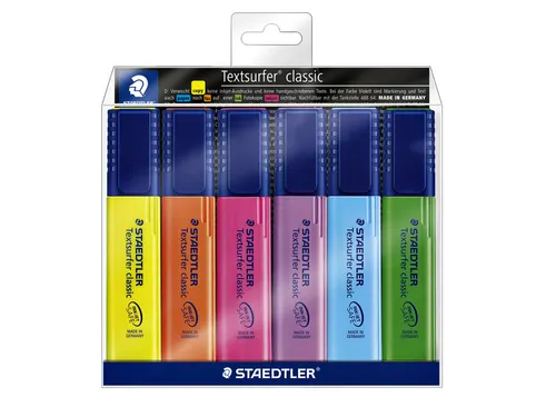 Markeerstift Staedtler 364 Textsurfer assorti 6 stuks