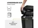 Papiervernietiger Fellowes Powershred LX50 snippers 4x37mm zwart P-4