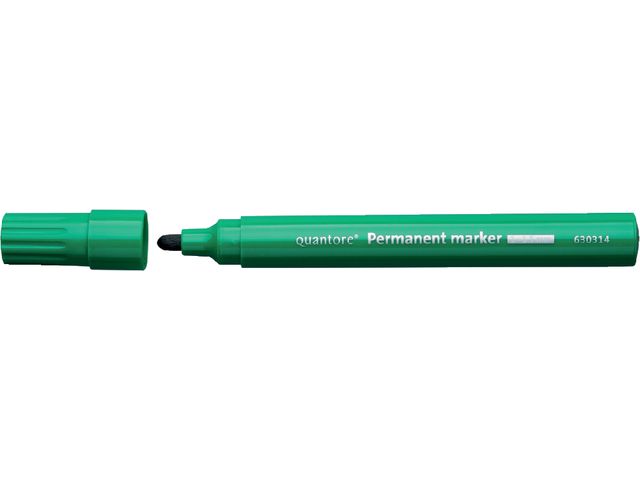 Permanent marker Quantore rond 1-1.5mm groen | ViltstiftenShop.nl