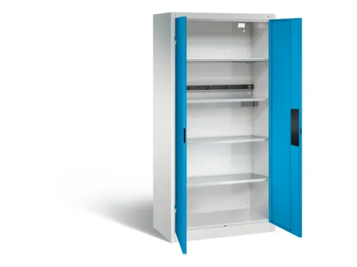 acculaadkast 1950x930x500mm 5stekkerdozen 230V cil.-slot front RAL5012