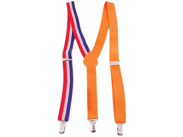 Oranje bretels voor volwassenen