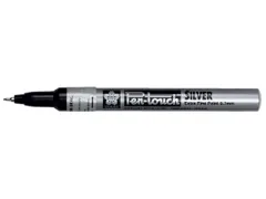Viltstift Sakura pen-touch EF zilver 1-2mm