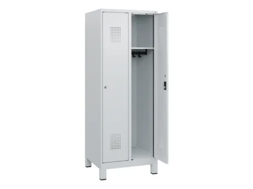 schoollocker,HxBxD 1630x600x500mm,2vak,vak B 300mm,cil.-slot,voeten