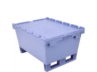 Herbruikbare Stapelbak Grote Capaciteit 453x800x600mm 109l Deksel - 2