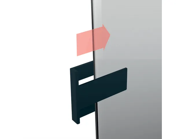 Support stylo Sigel pour tableau en verre 75x37x35mm anthracite