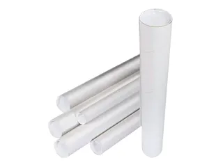 Verzendkoker CleverPack A2 450x50x1.5 met doppen wit pak à 20 stuks - 3
