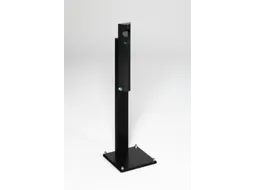 Staande Asbak 3.5 liter Hxbxd 1250x310x310mm Ral7021 Voet Zwart Staal