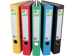 Q-CONNECT ordner A4 rug 5 cm Recycolor papier + PP Assorti kleuren
