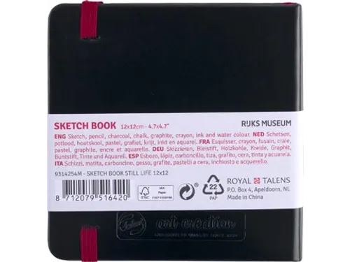 TAC schetsboek Stilleven 12x12cm