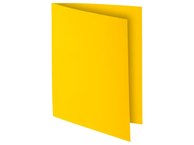 Pak van 10 dossiermappen ROCK''S 220 24x32cm Citroengeel