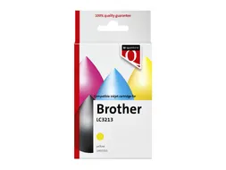 Inktcartridge Quantore alternatief tbv Brother LC3213 geel