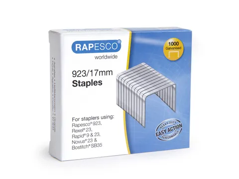 Agrafes Rapesco 923/17 mm par 1000 pièces