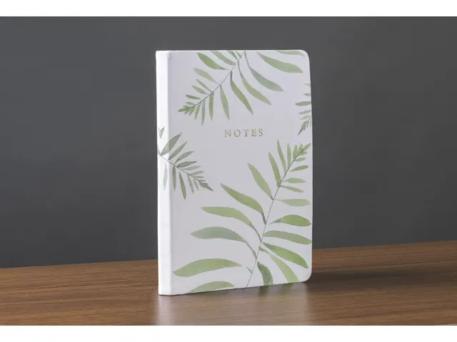 Carnet de notes Linen Fern ligné 15x20cm