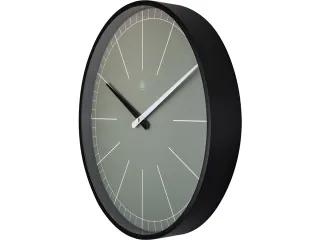 Wandklok nXt Gray Ø 40cm grijs streepaanduiding - 4