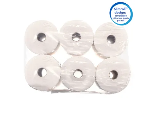 Handdoekrol Scott Slimroll 1-laags 165m wit 6657