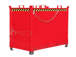 klapbodemcontainer,HxLxB 1445x1040x1845mm,2m³,hijsogen,vorksloffen - 2