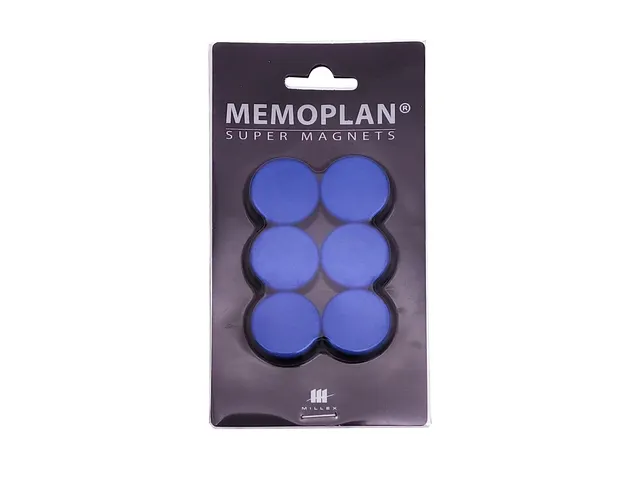 #Magneten Millex 25mm blauw set a 6 st.