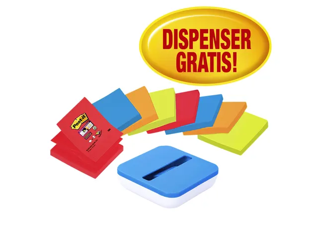 Memoblok 3M Post-it Z-Notes R330 Super Sticky 76x76mm gratis dispenser