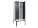 locker met bank,voor scheiding van kleding,HxBxD 2120x800x815mm,2vak