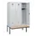 locker met bank,HxBxD 1950x1200x815mm,3vak,vak B 400mm,cilinderslot