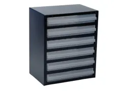 Transparante magazijnbak,HxBxD 440x360x250mm,6lade(s)