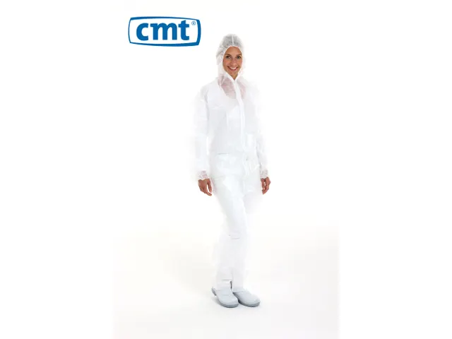 Combinaison fermeture éclair PP + PE non tissé XXL 40g blanc 50pcs