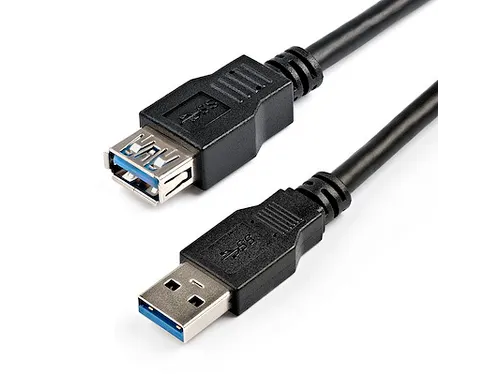 USB 3.0 Verlengkabel 2m A naar A 5Gbps Zwart M/F