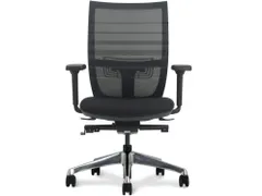 Bureaustoel Deluxe Lendensteun Zwart