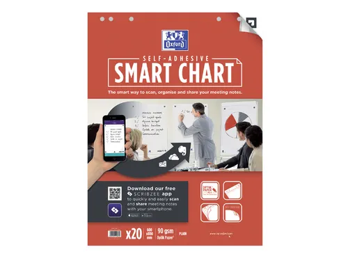 Flipoverpapier Oxford smart 60x80cm blanco 90gr 20v
