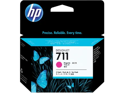 Inktcartridge HP CZ135A 711XL rood HC