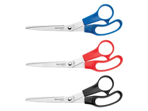 Kantoorschaar Westcott 210mm rvs assorti 3 stuks