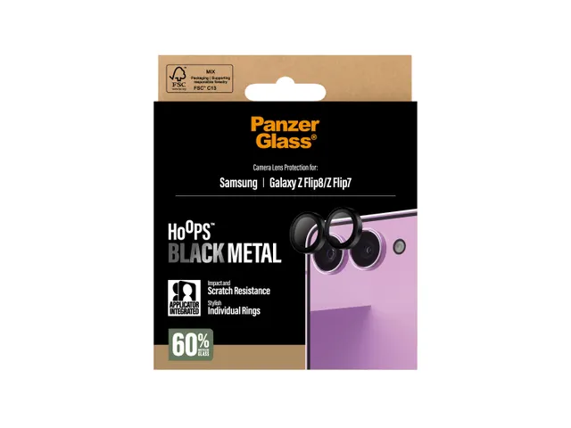PanzerGlass Hoops Camera Lens Protector Black Samsung Galaxy Z Fl