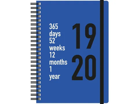 Kraft Geometric Blue Agenda